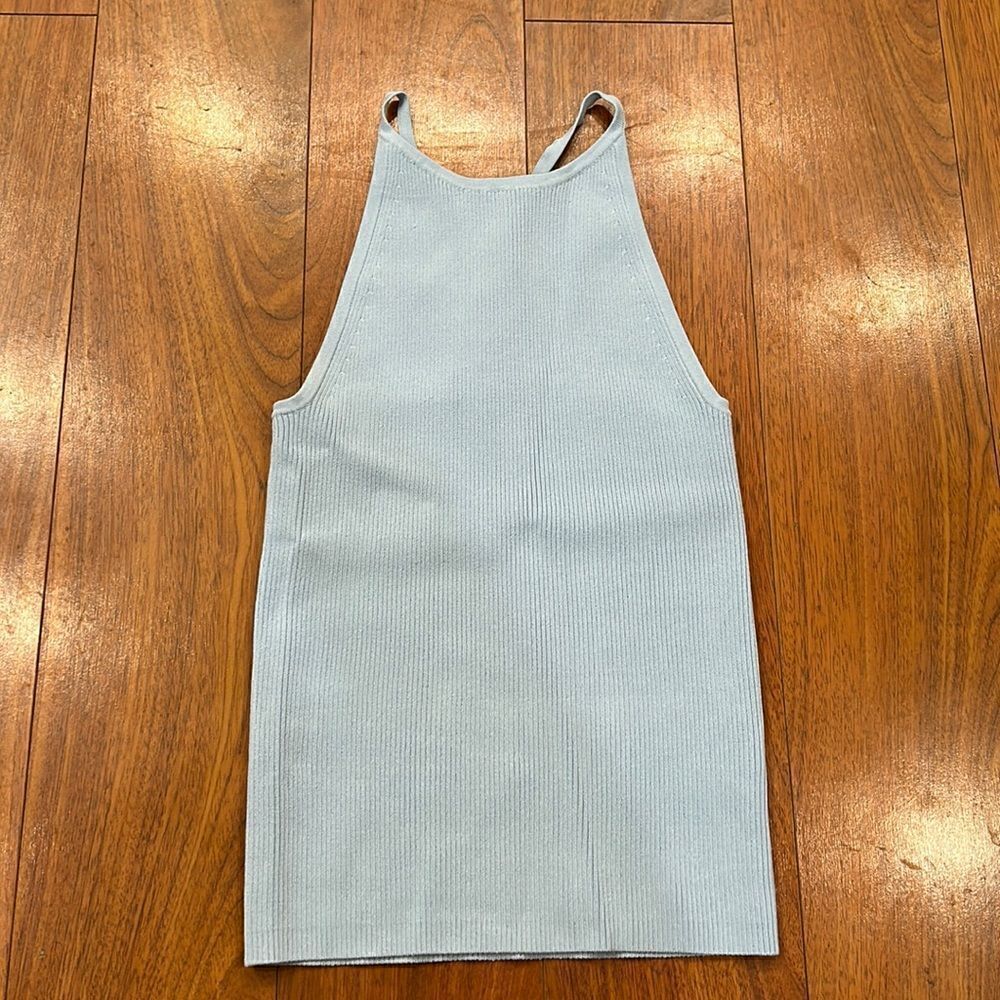 Intermix Light Blue Rib Tank Size Petite